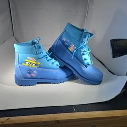 SpongeBob Boots – Men’s 6.5 / Women’s 8 – Fun Cartoon Boots 🧽💙