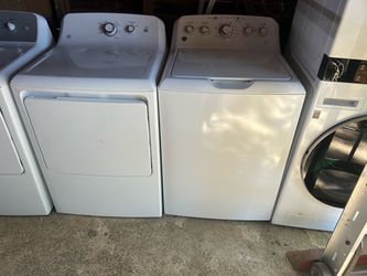 GE® 4.5 cu. ft. Capacity Washer with Stainless Steel Basket. GE® 7.2 cu. ft. Capacity aluminized alloy drum Electric dryer