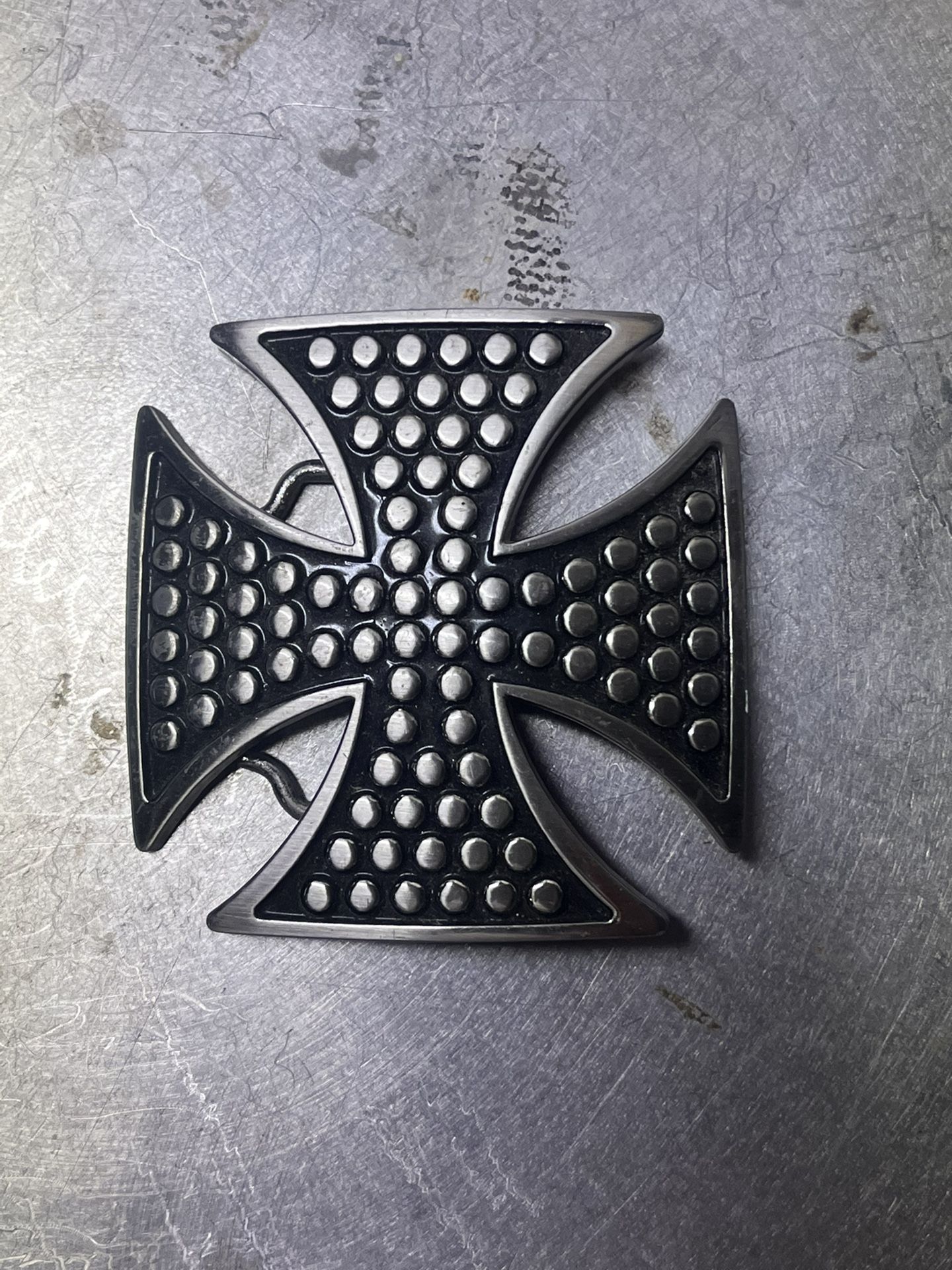 MALTESE IRON CROSS BELT BUCKLE