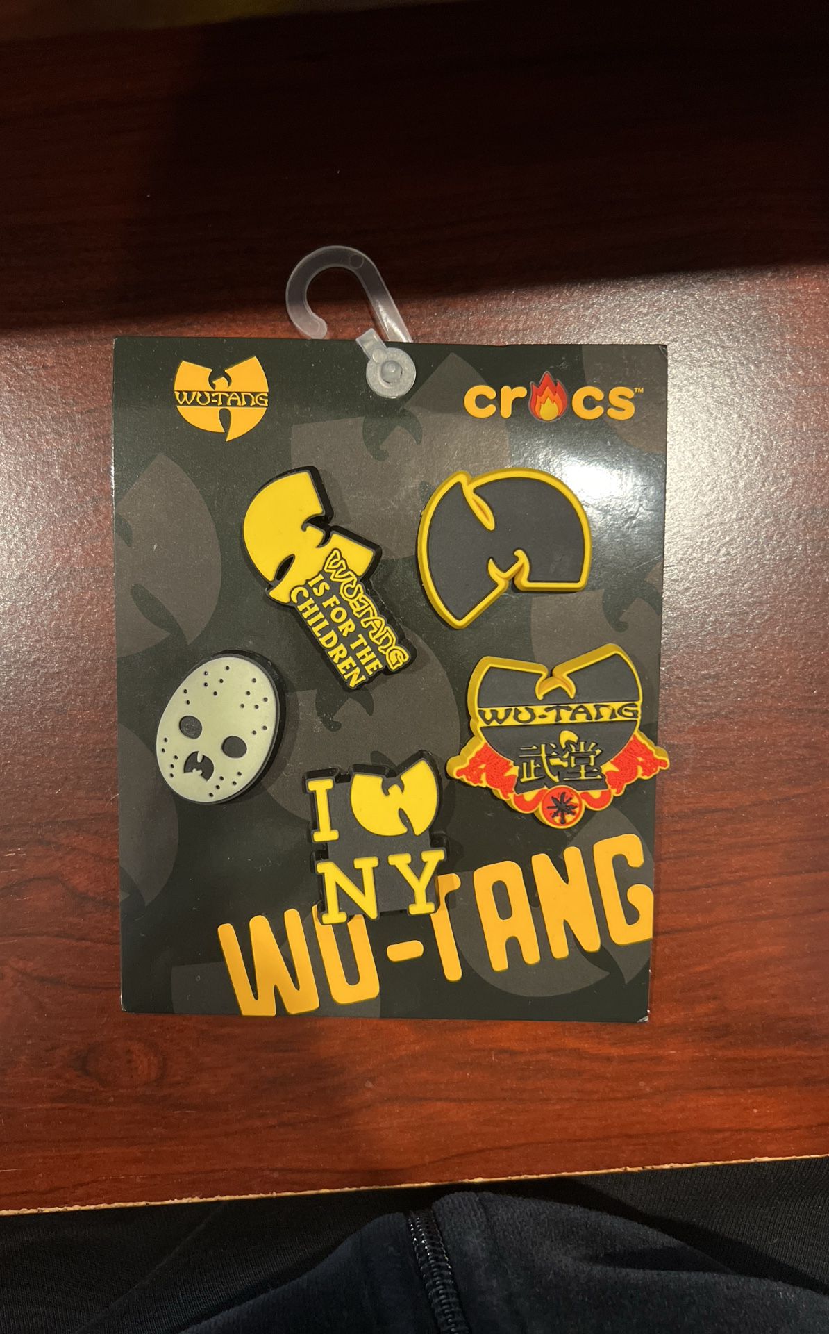 WU-TANG CLAN Croc Charms Jibbitz 5 pack Yellow Black Shoe Charms