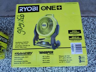 Fan Ryobi 18v tool only
