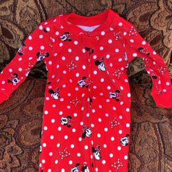 Disneyland Minnie Mouse sleep onesie size 9-12 months
