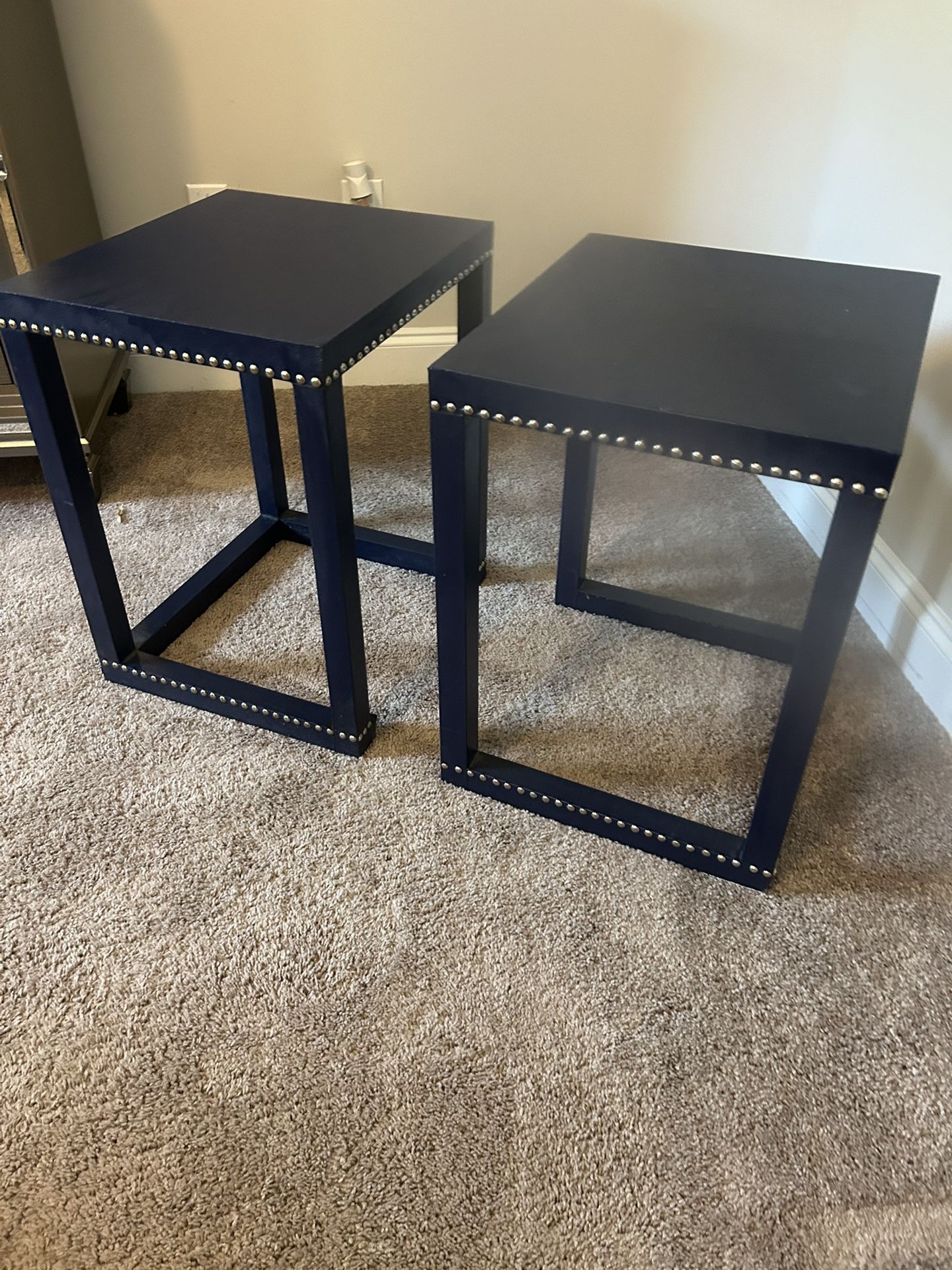 Dark Blue Mini Coffee Table Set