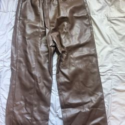 forever 21 flared leather pants