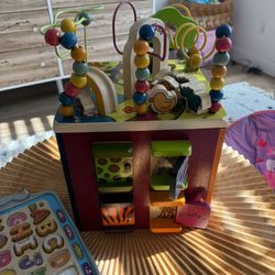Wooden Activity Cube