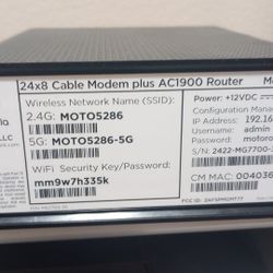 Motorola MG7700 Cable Modem/Router 