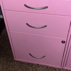 Pink File Cabinet 
