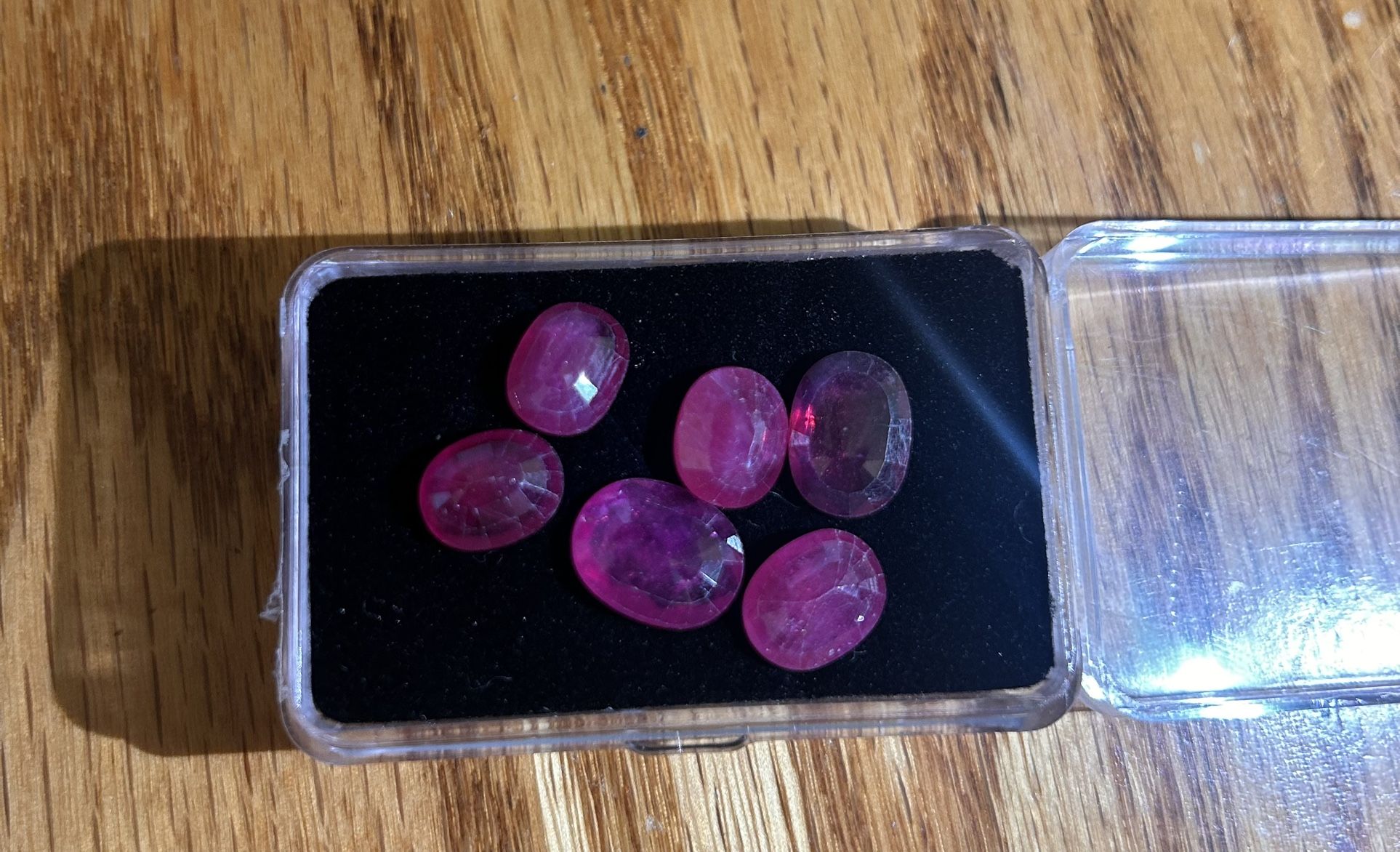 Ruby Gemstones Rubies Glass Filled