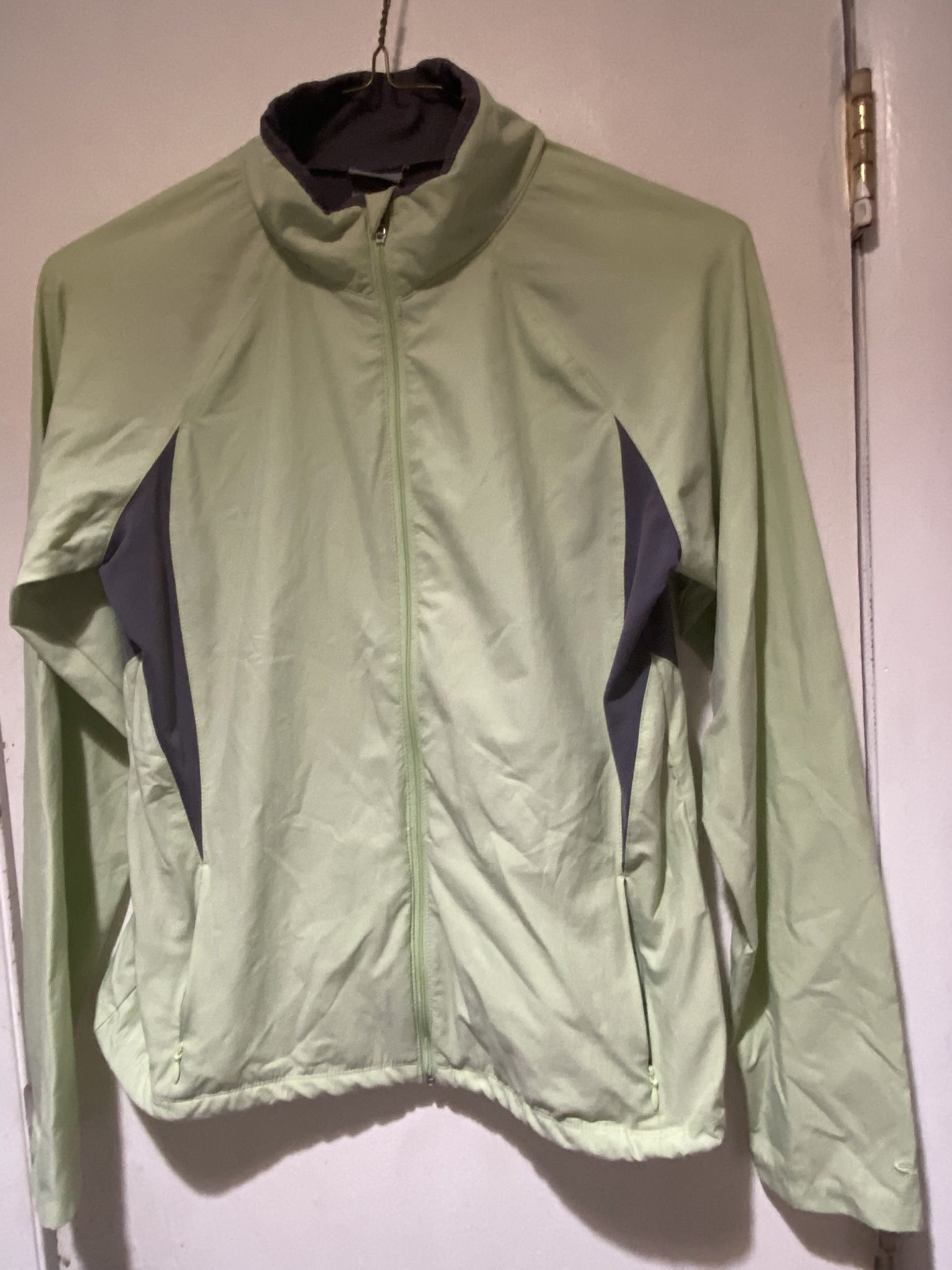 Champion Green zip up jacket size medium