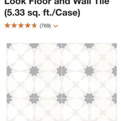 Zoudia 8 in. x 8 in. Matte Porcelain Floor and Wall Tile (5.33 sq. ft. / case)