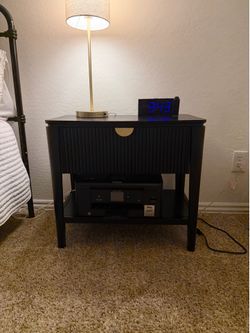 Black night stand
