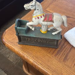 Cast Iron Trick Pony Bank
