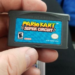 Nintendo Gameboy Mario kart Super Circuit