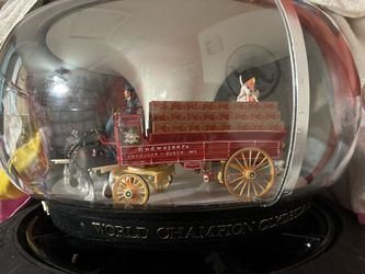  BUDWEISER CAROUSEL REVOLVING CLYDESDALE HANGING LIGHT