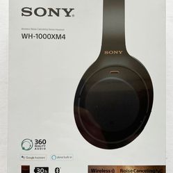SONY - WH1000XM4 Wireless Noise Cancelling Over The Ear Headphones 