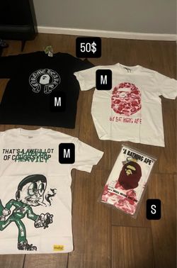 ALOFC AND BAPE 50 EACH LMK FOR SIZE