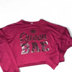 Burgundy Queen BAE Crop Top