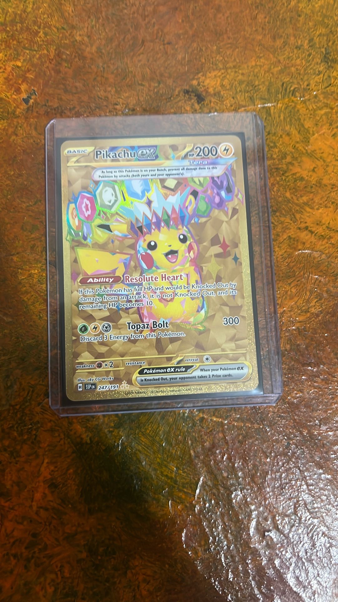 247 191 pokemon card Pokemon TCG Pikachu EX 247-191 Surging Sparks Hyper Rare NM – True  Believers Gaming and Collectibles main image 0