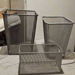 Mesh Storage Bin + 2 Mesh Garbage Cans - $5 each or all 3 for $10