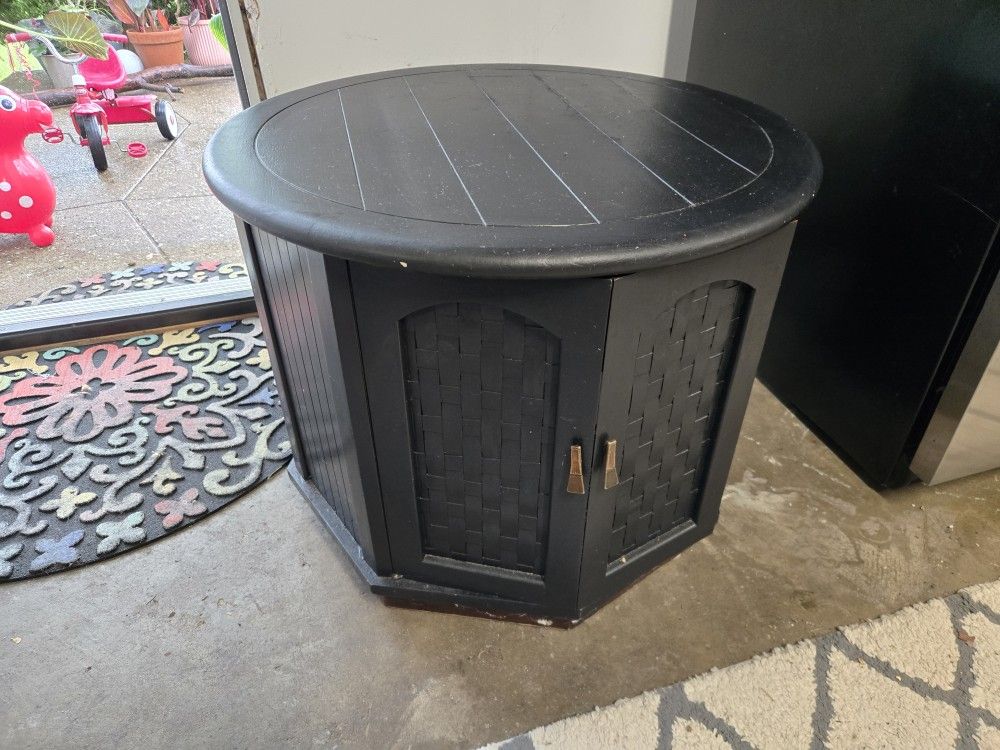 Hexagonal Drum Coffee Side Table