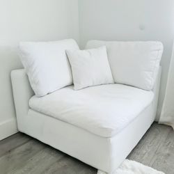 White Down Filled Corner Couch