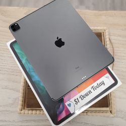 Apple iPad Pro 12.9in 4th Gen 128GB Tablet - $1 DOWN TODAY, NO CREDIT NEEDED
