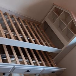 Twin Bed With Trundle and Storage