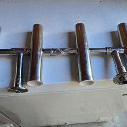 Boat/Marine 4 Tube Adjustable Stainless Rocket Launcher Rod Holder