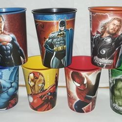Marvel & DC  Hereos Plastic Cups