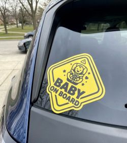 📌 5.5" "Baby on Board" Decal / Sticker for Car