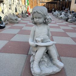 New girl made out of cement