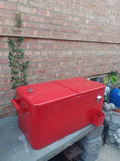 Outdoor Patio Cooler With dual lid and bottle opener