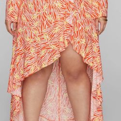 Fashion to figure Hi Low Tiered Skirt