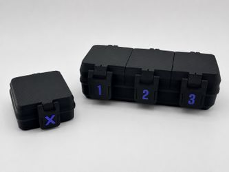 Beyblade X Storage Tournament Case And Bits Case 3D Printed