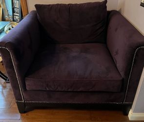 Deep Purple Couch And Chair