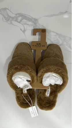 Coach size 7 slip on brown brand new firm price $50