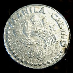 Vintage Manila Casino Token Coin Philippines 