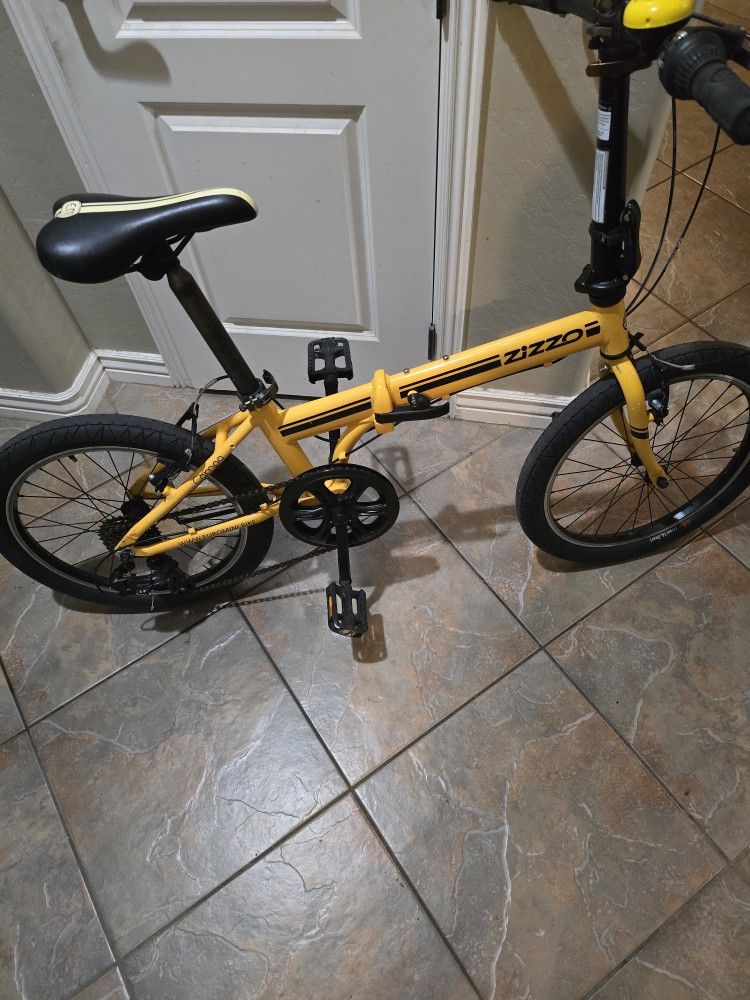 Zizzo Folding Bike,,,new Gt Tires