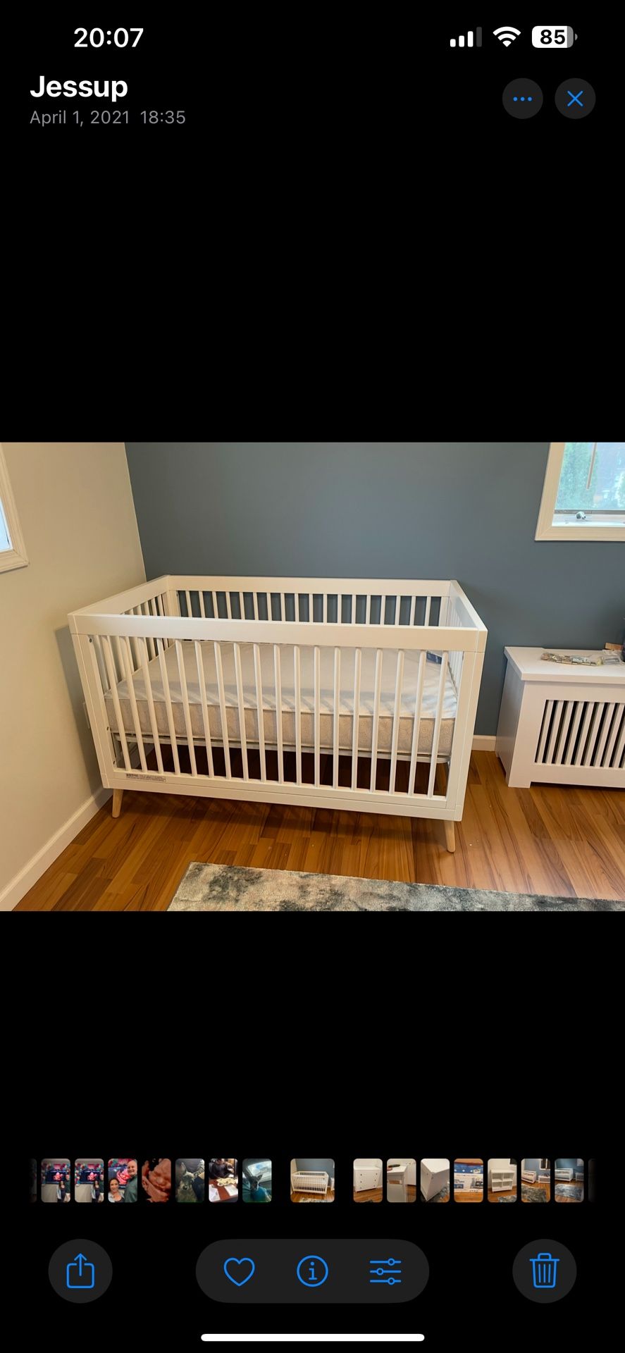 Delta Children 4-in-1 Convertible Crib, Changing Table/Bookshelf And Dresser Set