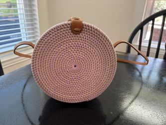 Nordstrom Brand Circle Rattan Bag
