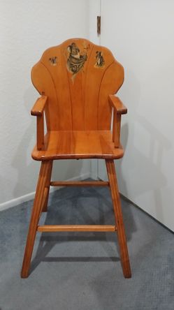 Beautiful Wooden Kids High Chair