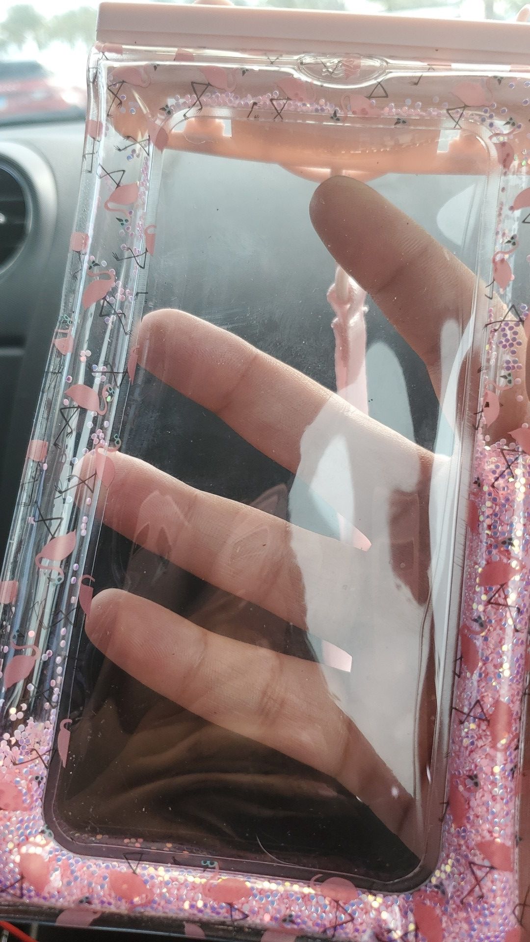 Waterproof phonecase. Good for pools and water parks. Anything to do with water