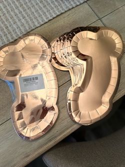 Rose Gold Novelty Penis Paper Plates
