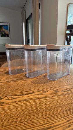 3 Large Airtight Pantry Storage Containers – $20 for All