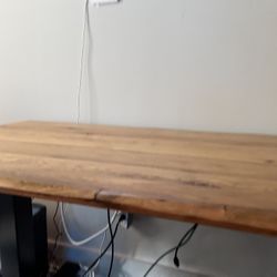 Premium Solid Wood Electric Standing Desk