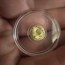 1/200th oz 24kt Gold Egyptian Scarab