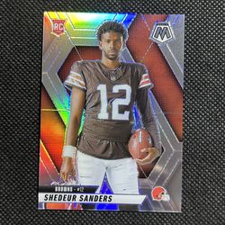 2025 Panini Mosaic Silver Prizm Shedeur Sanders Rc Rookie Cleveland Browns 