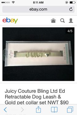 Juicy couture dog collar