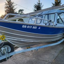 18' Klamath Aluminum Weld Boat