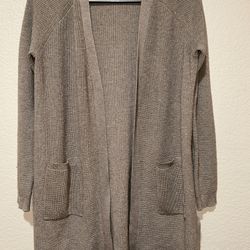 Size Medium- Long Tan Cardigan - Evolution by Cyrus